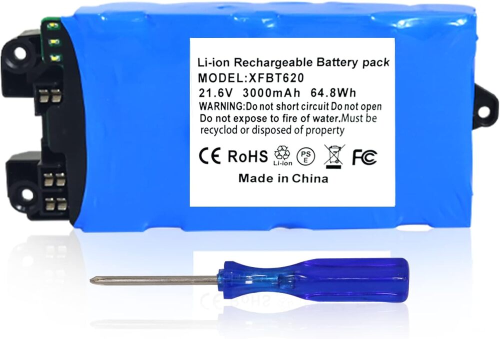 Remate 3000mAh 21.6V Replacement Battery for Shark XFBT620 vacuum cleaner